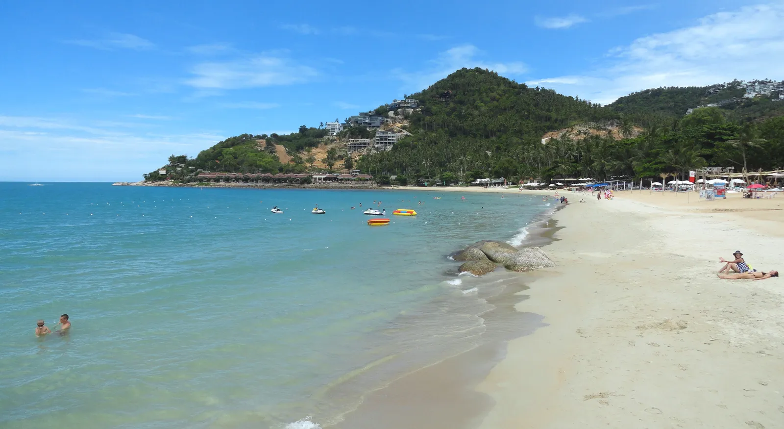 Chaweng Beach, Koh Samui Chaweng Noi Beach a Koh Samui, spiaggia del Golfo del Siam in Thailandia