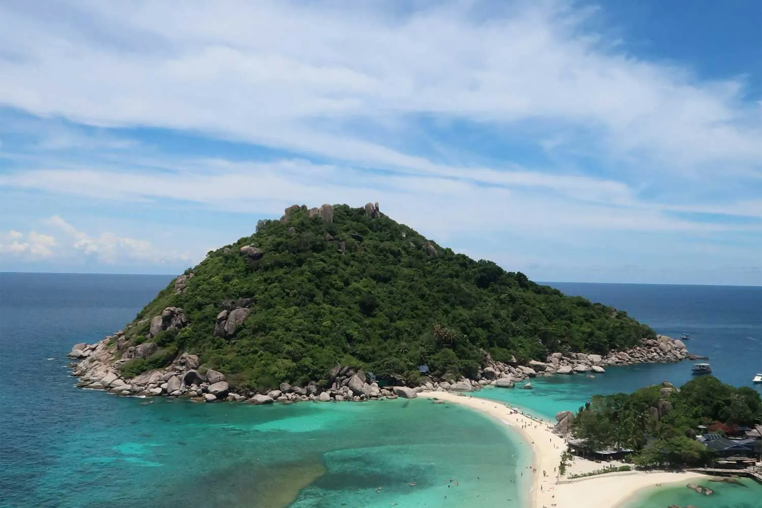 lingua di sabbia presso Koh Nang Yuan