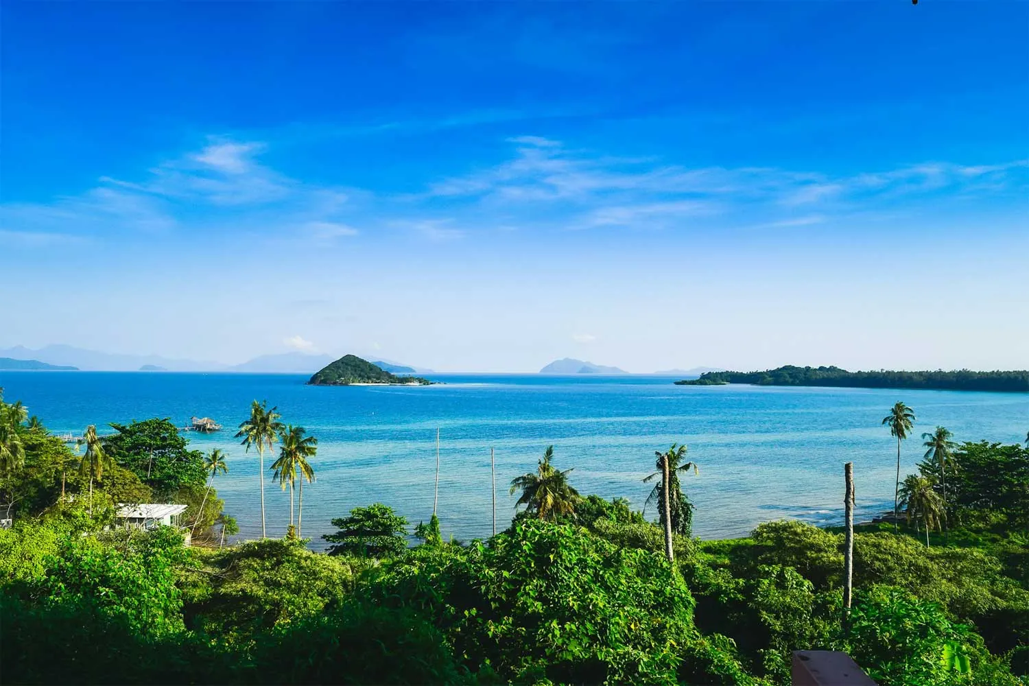 vista delle isole di fronte a Koh mak