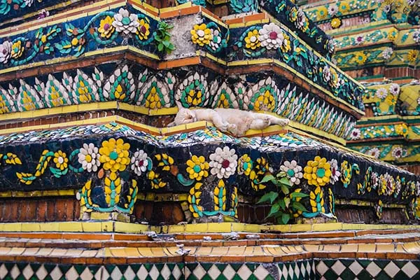 Tempio di Bangkok durante il tour del Palazzo Reale