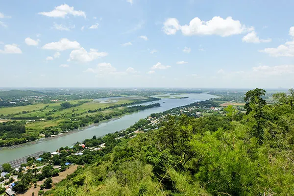 panorama della provincia del Kanchanaburi